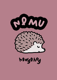 Hedgehog NEMU NEMU mauve pink.