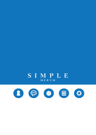 NATURAL SIMPLE ICON BLUE WHITE -MEKYM-