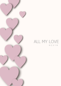 ALL MY LOVE DUSKYPINK HEART - MEKYM 4