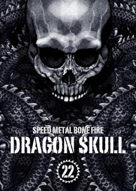Dragon skull Speed metal bone fire 22