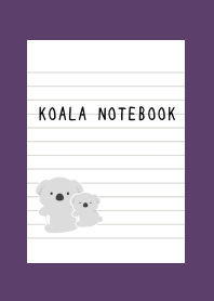 KOALA NOTEBOOK/DEEP PURPLE