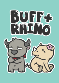 Male Buffalo & Female Rhinoceros