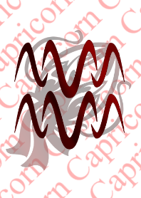 十二星座-水瓶座３ レッド-