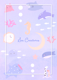 purple Crescent moon and sea 12_2