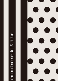 monochrome dot & stripe
