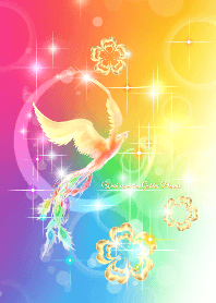 全運気上昇★黄金鳳凰★GoldenPhoenix虹色