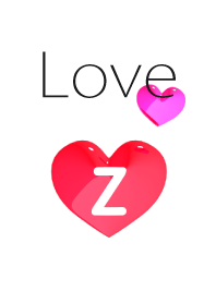 Heart Initial Z