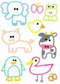 Crayon x animal