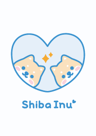 柴犬キラキラ[ブルー]