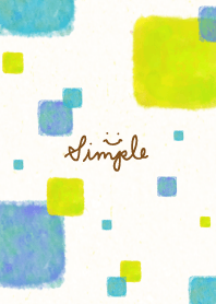 Watercolor square smile7 from Japan