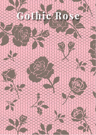 Black & Pink Gothic Rose/Yami Kawaii
