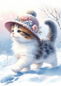 Frosty Frontier Feline