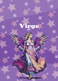 virgo constellation on purple