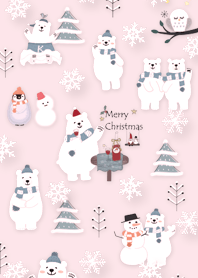 pink Polar Bear Christmas 09_1