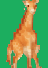 기린 픽셀 아트 테마 그린 01