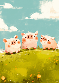 귀여운 세 마리의 작은 돼지 ❤