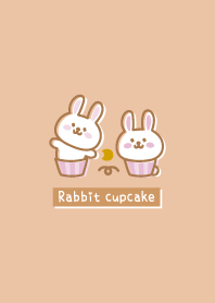 Rabbit cupcake <Moon> orange