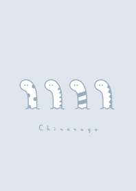 花園鰻。pale blue gray