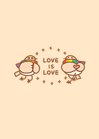 Rainbow Bird X LOVE is LOVE