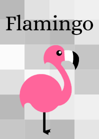 Cute Flamingo 2 -W-