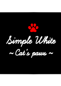 Simple White ~Cat's paws~