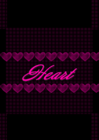 HEART-Black × Pink-