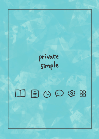 Private simple -aquamarine-