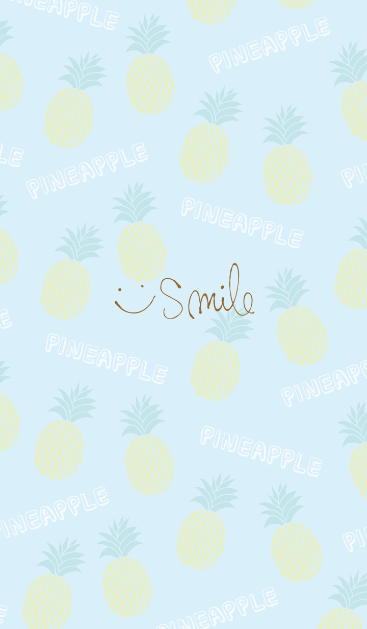 Smile pineapple Blue2