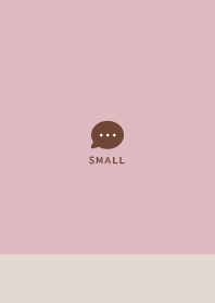 Small Button  Space Saving Beige&Pink