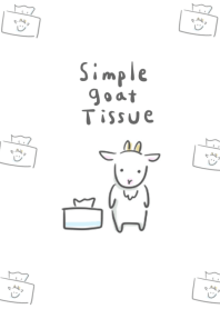 simple goat tissue white gray.