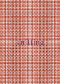 Checked knitting 36