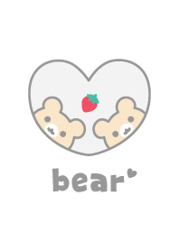 Bear Strawberry - White