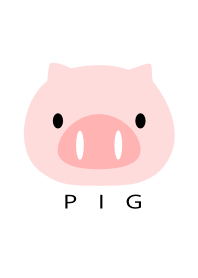 SIMPLE PIG(white pink)Ver.7b