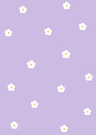 flower pattern(JP)purple white