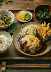 Cheese in Hamburger steak-I...
