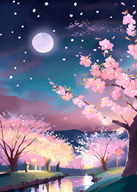 美しい夜桜の着せかえ#662