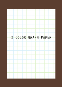 2 COLOR GRAPH PAPER/BLUE&GR/DARK BROWN