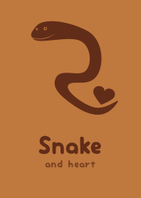 Snake & heart Tan