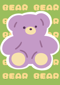 cute purple teddy bear