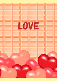 heart and strawberry chocolate on LY