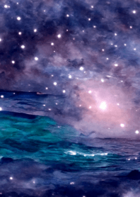 夜の月 月の海 #4jw_28。