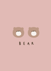 Bear and pink beige.