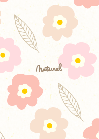 Cute 3colored flowers and leaves12 Japan