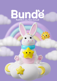 bunde cute rabbit one the cloud