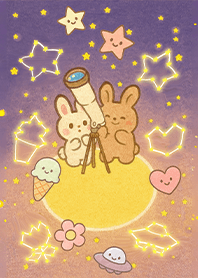 可愛月兔情侶賞月趣1.2黑色 凱瑞精選集