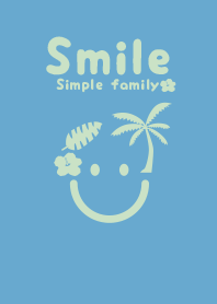 Smile & tropical Chalk blue