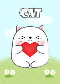My Fat Cute White Cat Theme