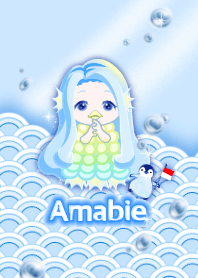 Amabie (Indonesia, penguin, corona)
