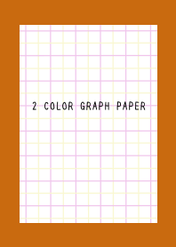 2 COLOR GRAPH PAPER/PINK&YEL/TERRACOTTA