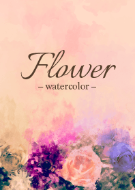 Flower -watercolor-